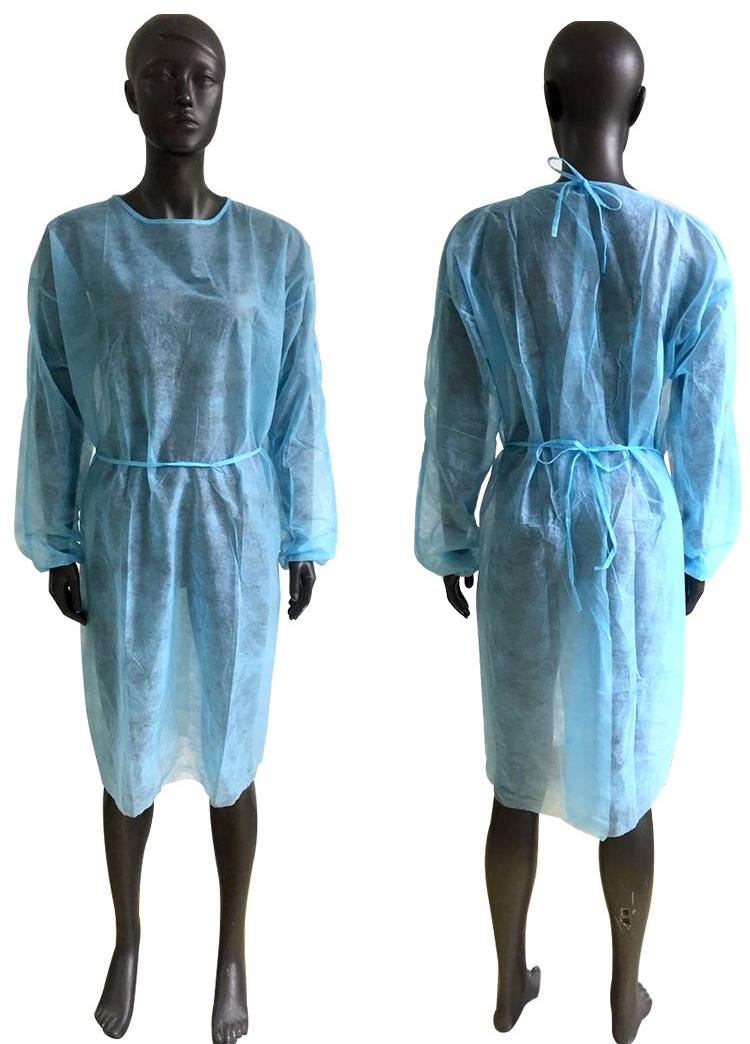 2022 new fashion Disposable Isolation Gown PP Non-woven Work Clothes Tattoo Dust Gown Gown Isolation Protective Waterproof Apron top quality