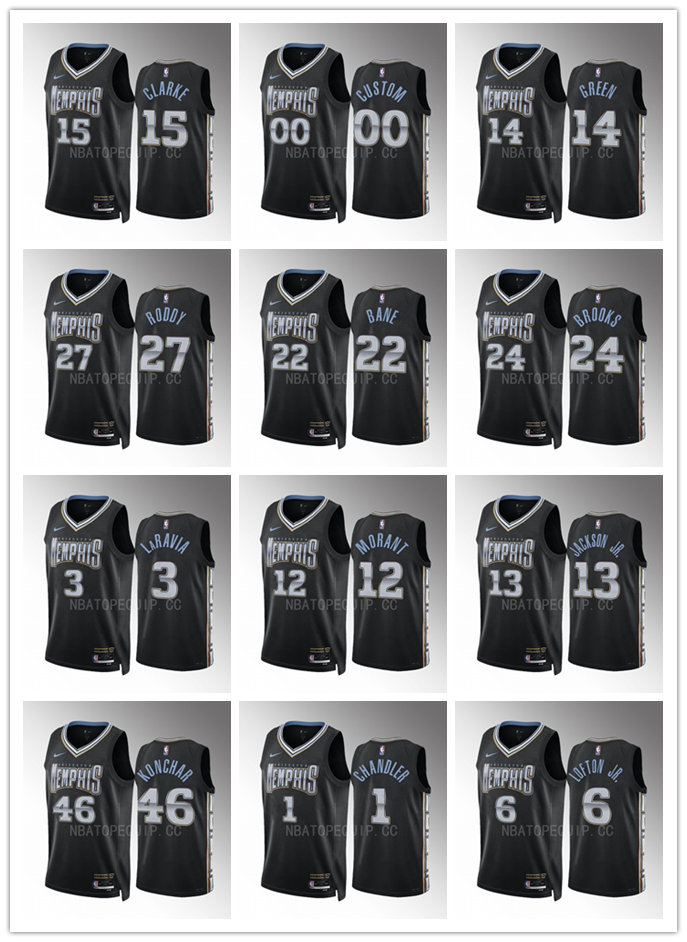 Basketball Jersey Memphis''Grizzlies''Men Ja Morant #12 Desmond Bane #22 Kenneth Lofton Jr. 2022-23 City Black Swingman, 17
Basketball Jersey Memphis''Grizzlies''Men Ja Morant #12 Desmond Bane #22 Kenneth Lofton Jr. 2022-23 City Black Swingman, 17