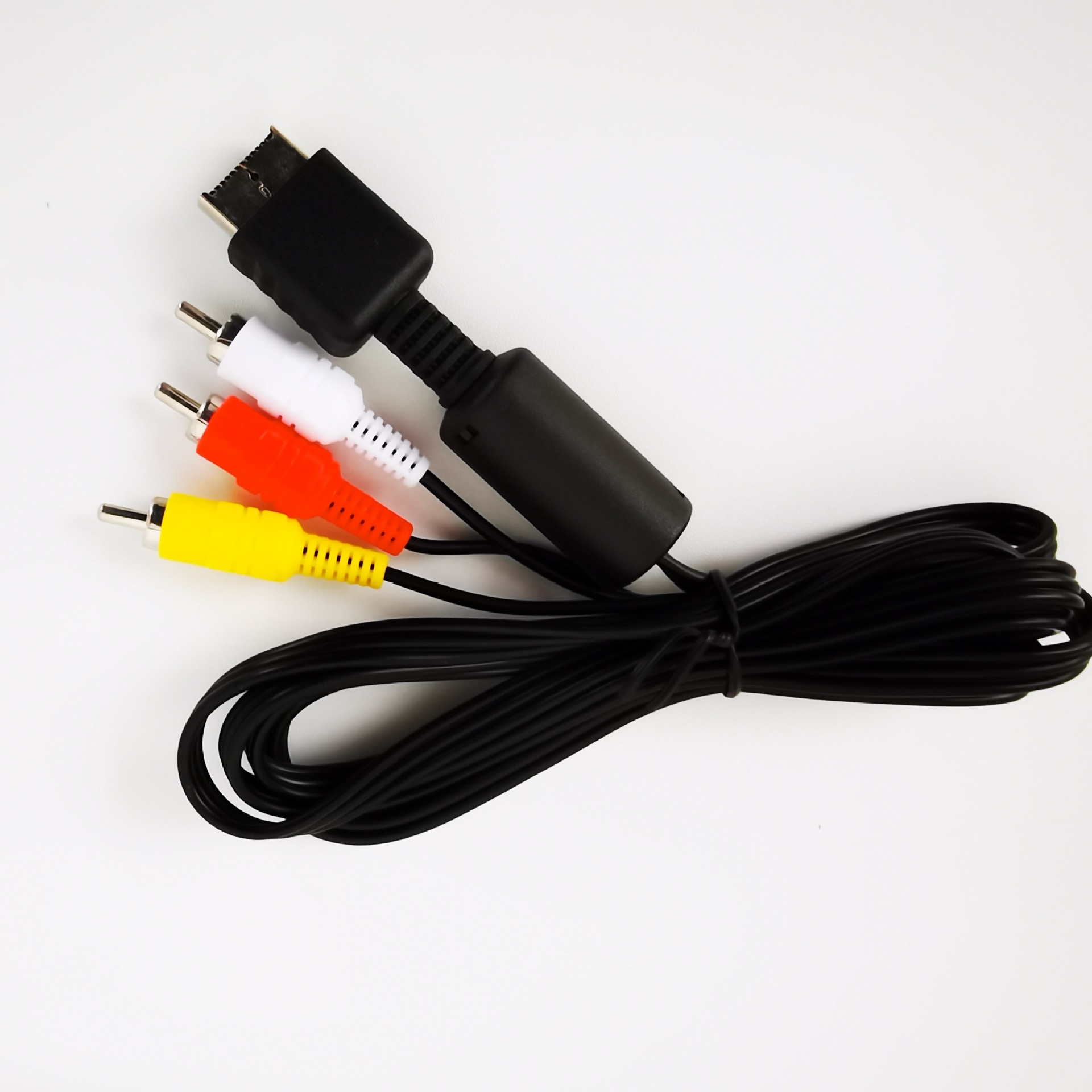Universal 1.8M 6FT AV Audio Video Cables Cord RCA A/V 6Z for Sony PlayStation PS3 PS2 PS1