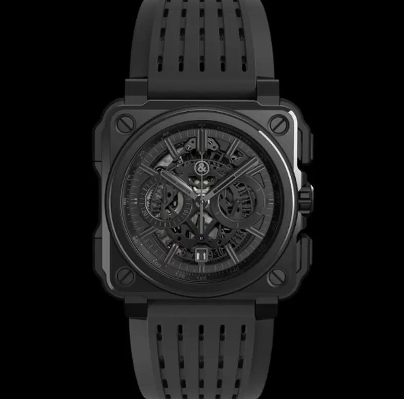 2022 Model Sport Rubber Watchband Quartz Bell Luxury Multifunction Watch Business Stainless Steel Man Ross Wristwatch 01