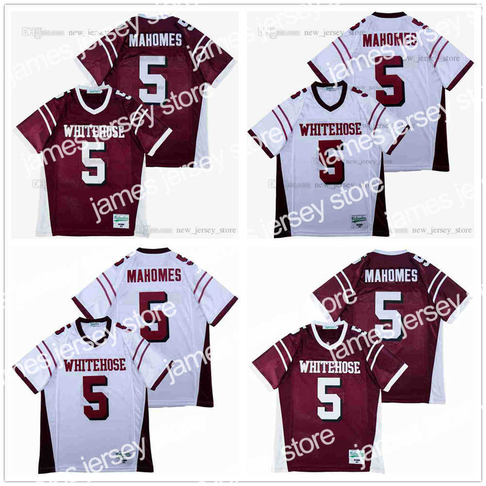 American College Football Wear Movie PATRICK MAHOMES #5 HIGH SCHOOL Jersey Red White Custom DIY Design Stitched College Football Jerseys
American College Football Wear Movie PATRICK MAHOMES #5 HIGH SCHOOL Jersey Red White Custom DIY Design Stitched College Football Jerseys