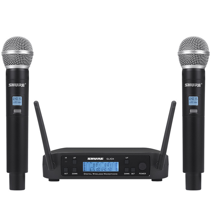 Microphones GLXD4 Wireless Microphone 2 Chs UHF 640 690MHz Professional Mic Handheld Lavalier Headworn Headset Party Church Meeting 221101