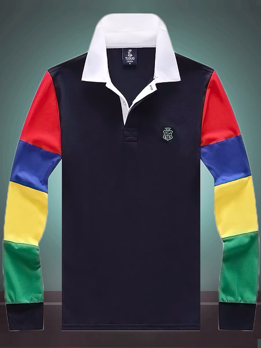 European-American Polos Shirt Long Sleeve Striped Casual Shirt Contrast Loose Fit Comfortable T-Shirt -5XL, Ts226
European-American Polos Shirt Long Sleeve Striped Casual Shirt Contrast Loose Fit Comfortable T-Shirt -5XL, Ts226