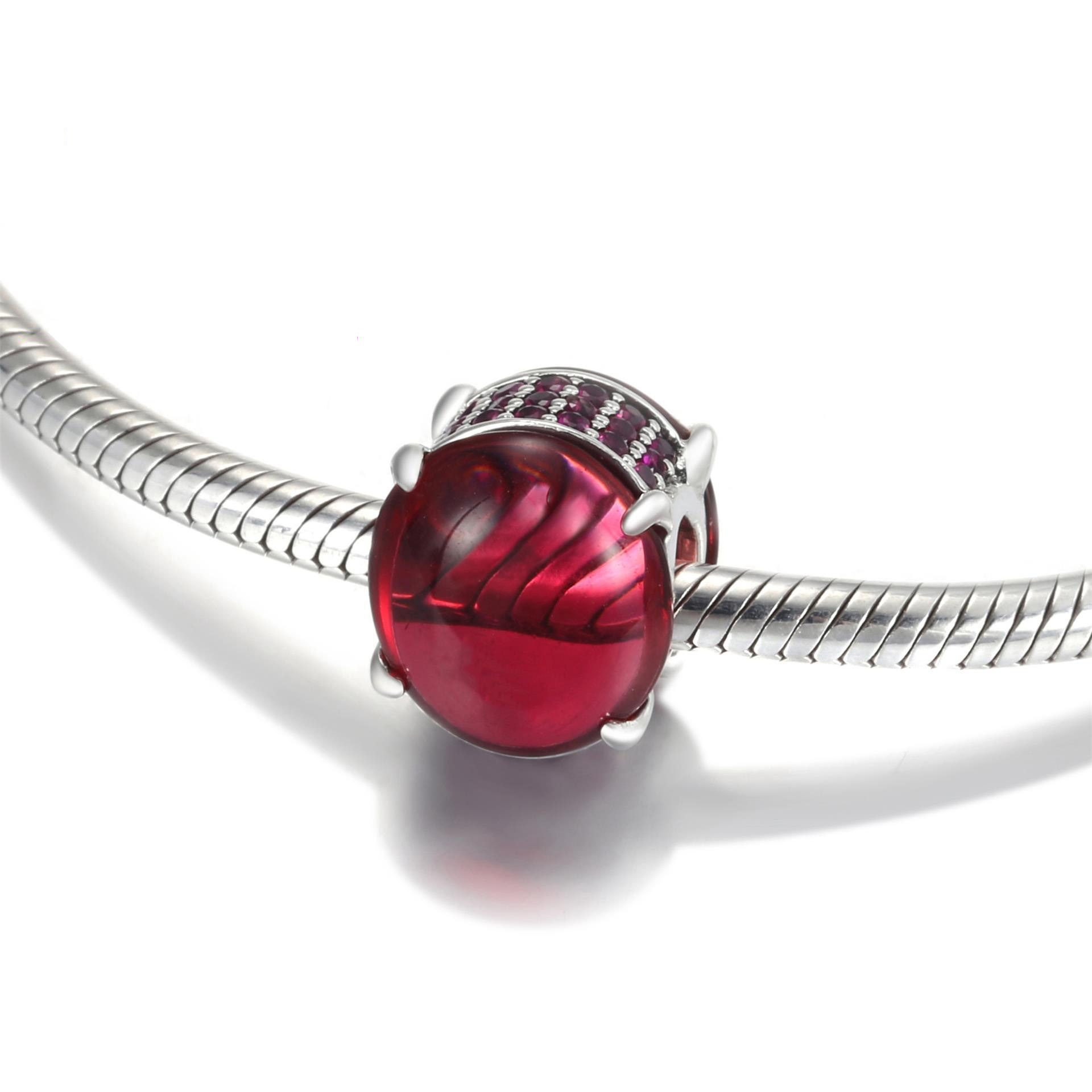 New Popular 925 Sterling Silver Charm Series Beaded Bracelet Women DIY Jewelry Fashion Accessories Gift