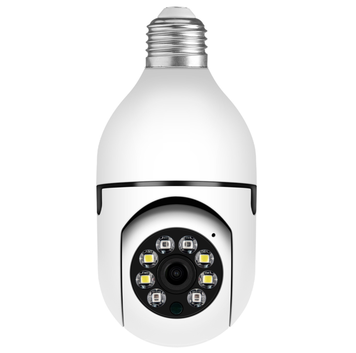 WiFi 360° Panoramic Bulb Camera Surveillance IP Camera Night Vision Two Way Audio Full HD 1080P Wireless Home Security Monitor