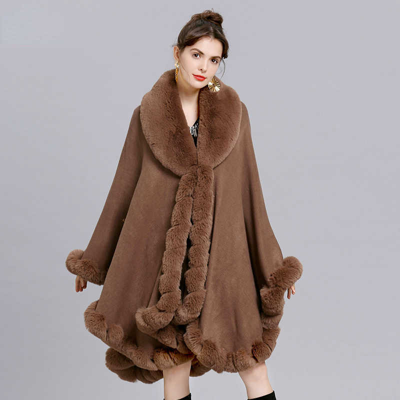 Women's Fur Faux Elegant V Lapel Rex Rabbit Coat Cape Winter Women Big Long Shawl Full Trim Knit Cloak Overcoat Parka 2022 New T221102, Dark grey
Women's Fur Faux Elegant V Lapel Rex Rabbit Coat Cape Winter Women Big Long Shawl Full Trim Knit Cloak Overcoat Parka 2022 New T221102, Dark grey