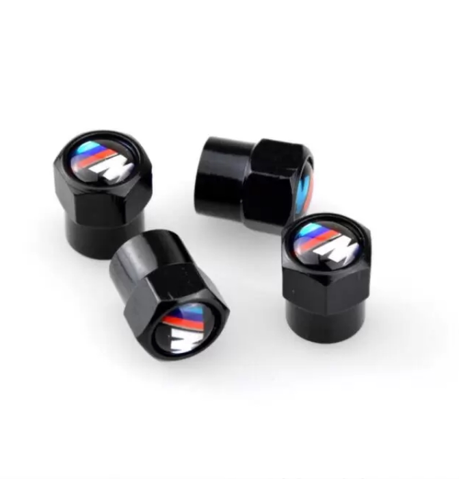 4pcs M Emblem Auto sticker Car Tire Valve Cap Tyre Air Bolt Stems Caps Auto Dustproof Cover for bmw