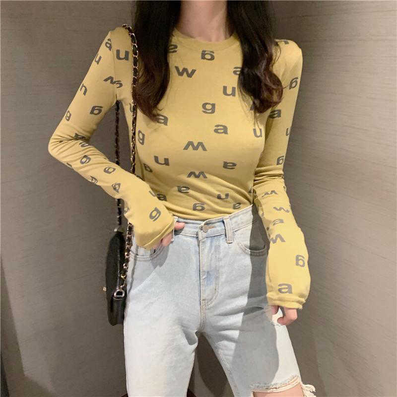 Women's T-Shirt Sexy Bodycon Long Sleeve T-shirt Tops for Woman 2022 Spring Summer Female Tee Designer Luxury Clothing Streetwear T220923