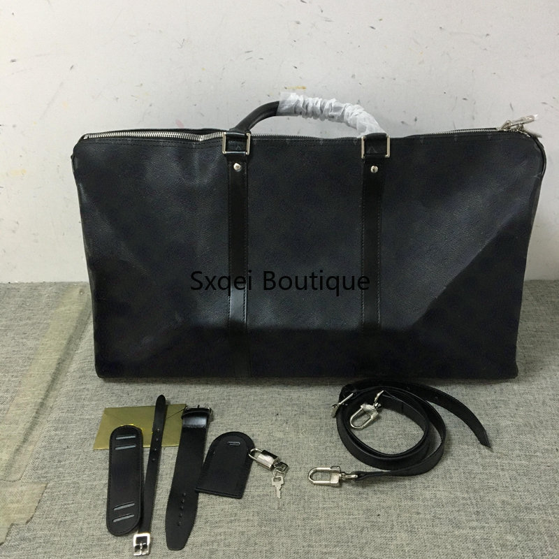 2023 Mens Duffle Bag Hand Luggage Women PVC Leather Handbags Large Cross Body Totes 45-50-55cm Travel Bags Mens
2023 Mens Duffle Bag Hand Luggage Women PVC Leather Handbags Large Cross Body Totes 45-50-55cm Travel Bags Mens