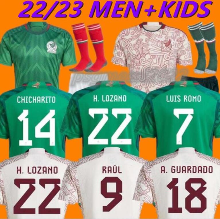 22/23 Mexico Soccer Jersey 2022 Home #14 CHICHARITO #22 H.LOZANO Shirt Away C.VELA A.GUARDADO RAUL G.DOS SANTOS H.HERRERA Football Uniform666
22/23 Mexico Soccer Jersey 2022 Home #14 CHICHARITO #22 H.LOZANO Shirt Away C.VELA A.GUARDADO RAUL G.DOS SANTOS H.HERRERA Football Uniform666