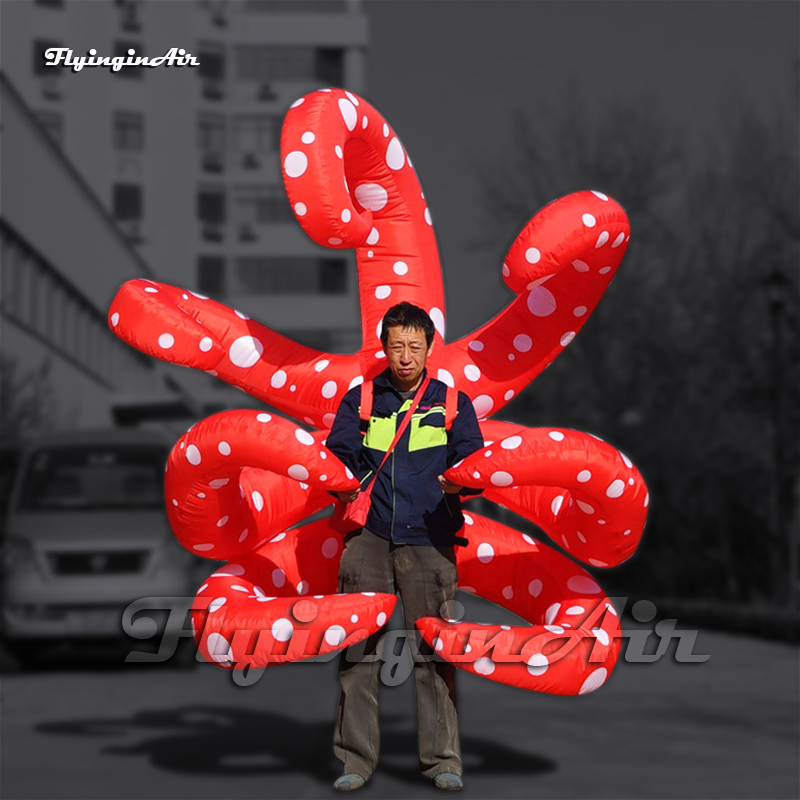 Parade Performance Walking Inflatable Tentacle Costume 2m Wearable Blow Up Wings Balloon For Event Show