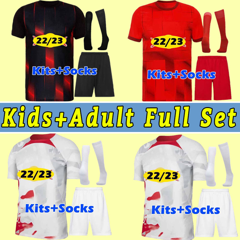 Men Kids 22 23 RBL Leipziges SILVA Soccer Jerseys 2022 OLMO POULSEN FORSBERG HEE CHAN SABITZER UPAMECANO SZOBOSZLAI KLUIVERT football shirt Full Kit adult child, Away+patch
Men Kids 22 23 RBL Leipziges SILVA Soccer Jerseys 2022 OLMO POULSEN FORSBERG HEE CHAN SABITZER UPAMECANO SZOBOSZLAI KLUIVERT football shirt Full Kit adult child, Away+patch
