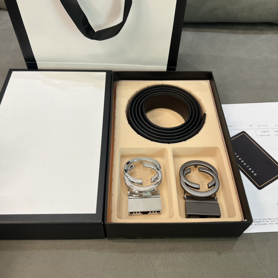 designers belt Double button Luxury belts for men Classic belt texture Automatic buckle Beltss 5colors Width 3.5 cm size 105-125cm Casual fashion Optional box, As pics
designers belt Double button Luxury belts for men Classic belt texture Automatic buckle Beltss 5colors Width 3.5 cm size 105-125cm Casual fashion Optional box, As pics