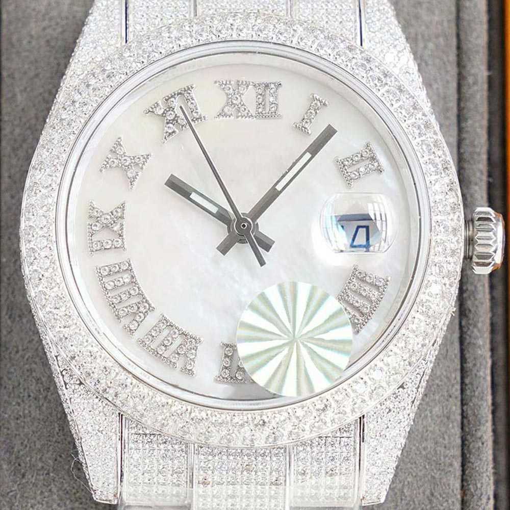 Other Watches Wristwatches Diamond Mens Watch Mechanical Automatic Watch Sapphire 40mm Strap Diamond-studded Steel Ladi Fashion Wristwatch Bracelet montre
Other Watches Wristwatches Diamond Mens Watch Mechanical Automatic Watch Sapphire 40mm Strap Diamond-studded Steel Ladi Fashion Wristwatch Bracelet montre