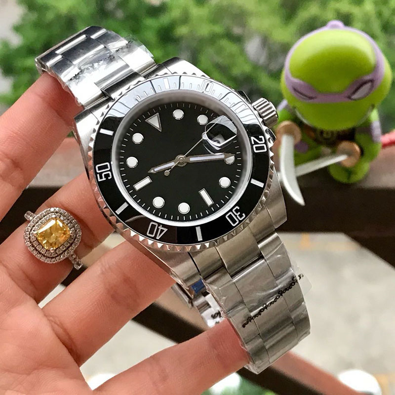mens automatic mechanical ceramics watches 41mm full stainless steel wristwatches sapphire luminous watch u factory 001
