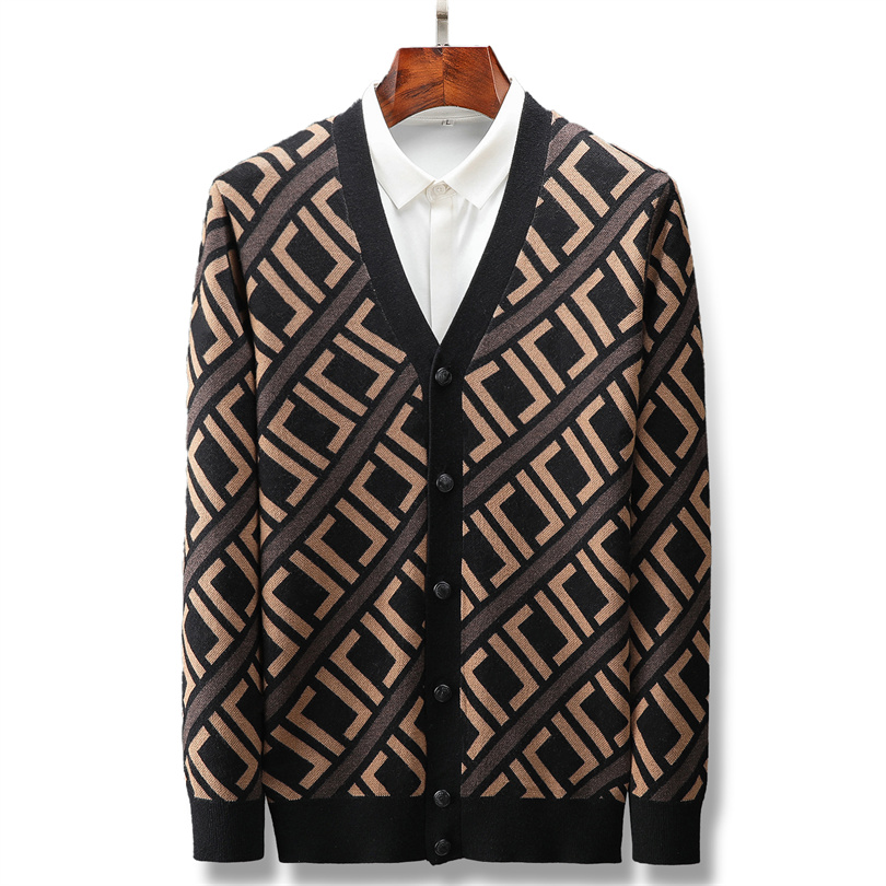 Designer Men s Sweaters British Style Autumn Knitted Cardigan Sweater Trend Brand Fashion Classic F letter printing Coat Men jumper Leisure Knits Pullover jacket, 12
Designer Men s Sweaters British Style Autumn Knitted Cardigan Sweater Trend Brand Fashion Classic F letter printing Coat Men jumper Leisure Knits Pullover jacket, 12