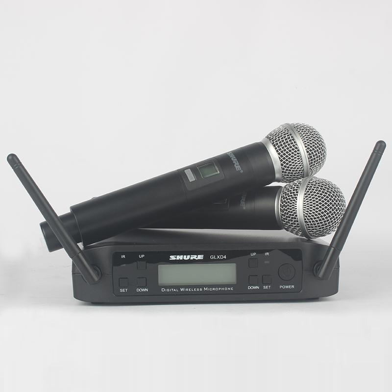 Microphones GLXD4 Wireless Microphone 2 Chs UHF 640 690MHz Professional Mic Handheld Lavalier Headworn Headset Party Church Meeting 221101