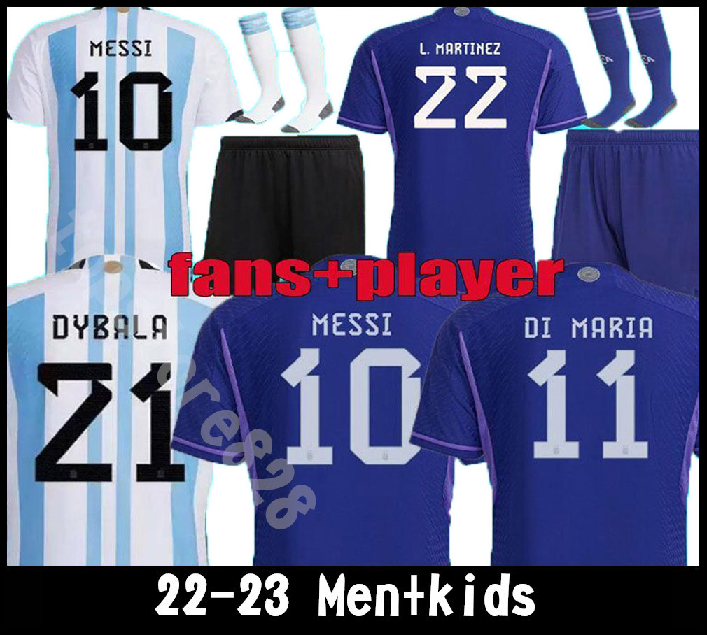 Fans player Version 22 23 Argentina soccer Jerseys 2022 2023 MESSI'S MAC ALLISTER DYBALA DI MARIA MARTINEZ DE PAUL MARADONA child kids kit Men women football shirt, White
Fans player Version 22 23 Argentina soccer Jerseys 2022 2023 MESSI'S MAC ALLISTER DYBALA DI MARIA MARTINEZ DE PAUL MARADONA child kids kit Men women football shirt, White