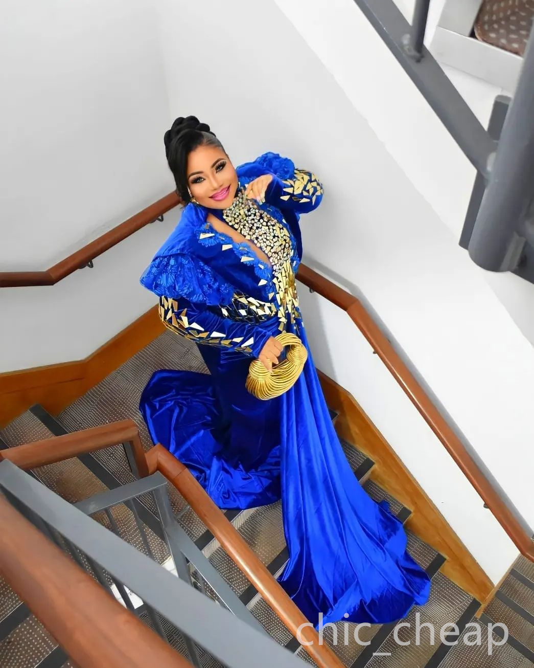 Aso Arabic Ebi Luxurious Mermaid Prom Dresses Crystals Beaded Evening Formal Party Second Reception Birthday Engagement Gowns Dress ZJA
