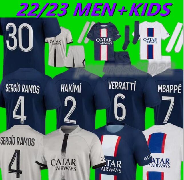 MBAPPE HAKIMI PLAYER #30 soccer jersey SERGIO RAMOS 22 23 Maillots de football 2022 2023 MARQUINHOS VERRATTI pSGS ICARDI men kids kit shirt uniforms maillot foot third
MBAPPE HAKIMI PLAYER #30 soccer jersey SERGIO RAMOS 22 23 Maillots de football 2022 2023 MARQUINHOS VERRATTI pSGS ICARDI men kids kit shirt uniforms maillot foot third