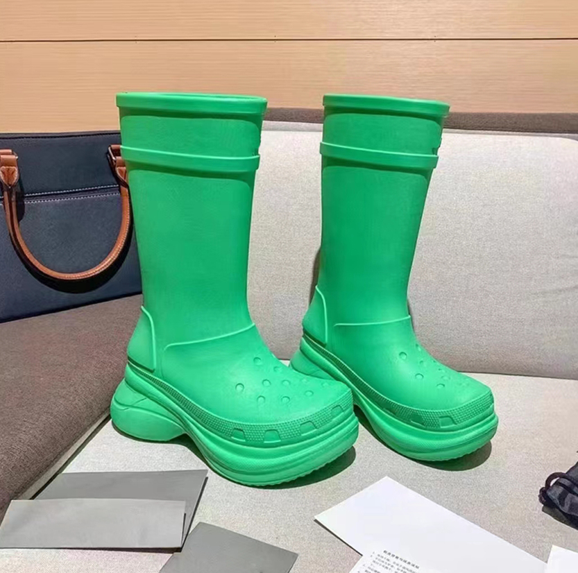 Luxury Chunky Rubber Boots shoes Paris Croc 20MM Arch EVA brown Rubber Boot green bright pink black white women platform Stylish Versatile casual ankle snow booties, 01 green 3
Luxury Chunky Rubber Boots shoes Paris Croc 20MM Arch EVA brown Rubber Boot green bright pink black white women platform Stylish Versatile casual ankle snow booties, 01 green 3