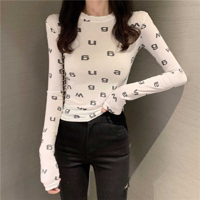 Women's T-Shirt Sexy Bodycon Long Sleeve T-shirt Tops for Woman 2022 Spring Summer Female Tee Designer Luxury Clothing Streetwear T220923
