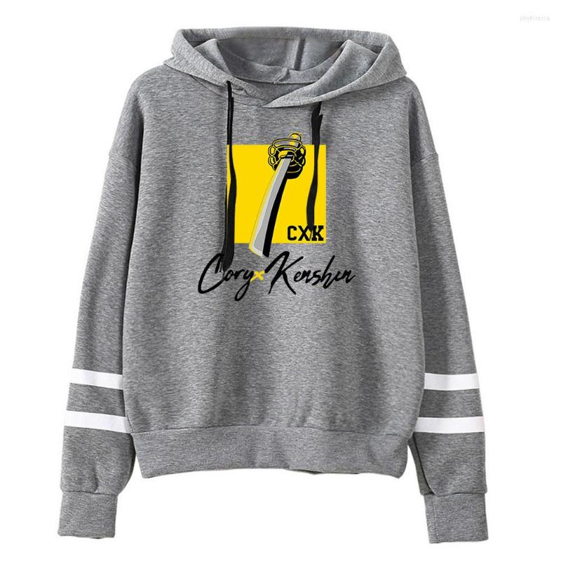 Hoodies 2022 Mens Coryxkenshin Merch Street Blammer Unisex Pocketless Sleeve Sweatshirt Long Outwear Women Mens Harajuku