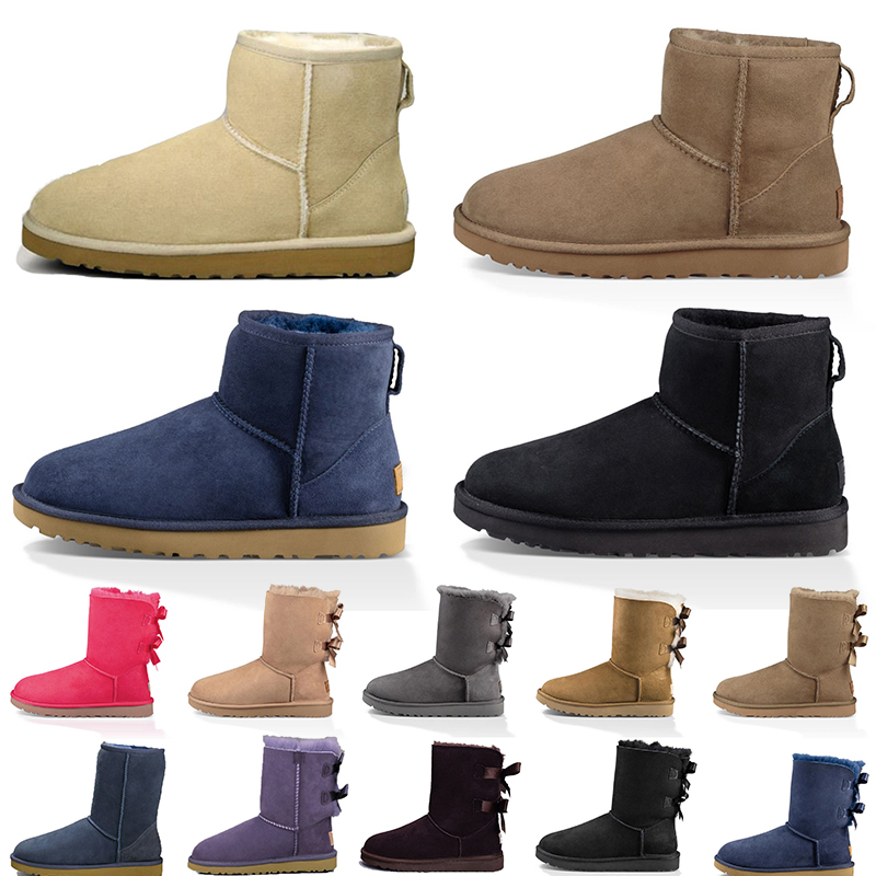 2023 Australians Booties Designer Snow Boots Fashion Women Lady Top Fur Suede W…