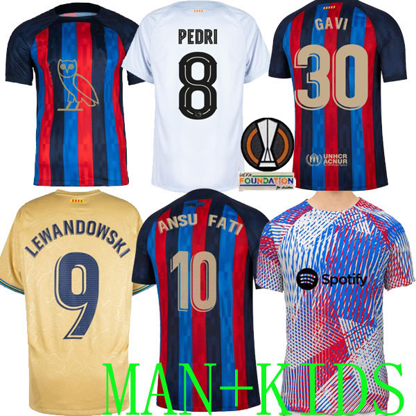 Raphinha bArcElOnAs Lewandowski KESSIE PEDRI soccer jersey Drake's OVO Sound FERRAN 22 23 Camisetas ANSU FATI 2022 football shirt men kids Kounde special edition, Third away kids
Raphinha bArcElOnAs Lewandowski KESSIE PEDRI soccer jersey Drake's OVO Sound FERRAN 22 23 Camisetas ANSU FATI 2022 football shirt men kids Kounde special edition, Third away kids