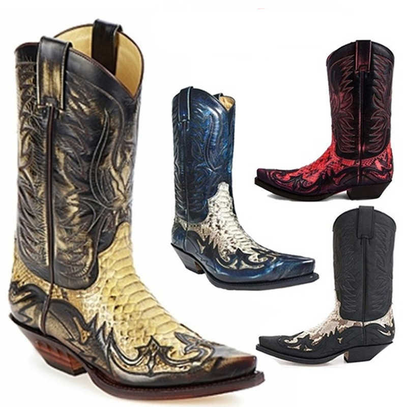 Boots Men's Fashion Cowboy Western 2021 Autumn Winter Vintage Faux Leather Pointed Toe Punk Shoes Mid- Heel Mid T221101, Yellow
Boots Men's Fashion Cowboy Western 2021 Autumn Winter Vintage Faux Leather Pointed Toe Punk Shoes Mid- Heel Mid T221101, Yellow