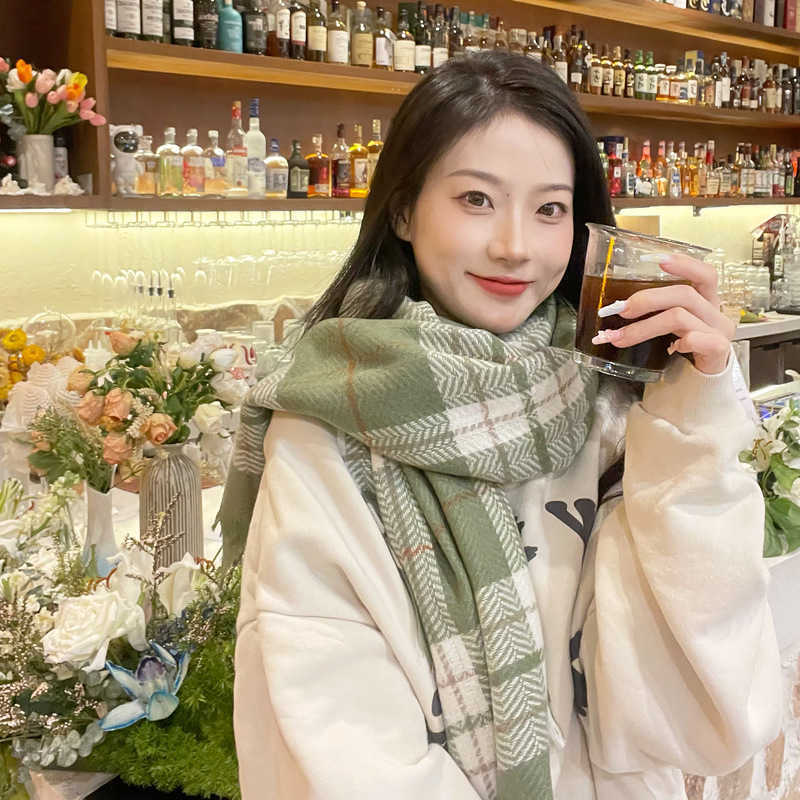 ScarvesChecked scarf women s imitation cashmere Scottish style warm medium long shawl in autumn and winter
ScarvesChecked scarf women s imitation cashmere Scottish style warm medium long shawl in autumn and winter