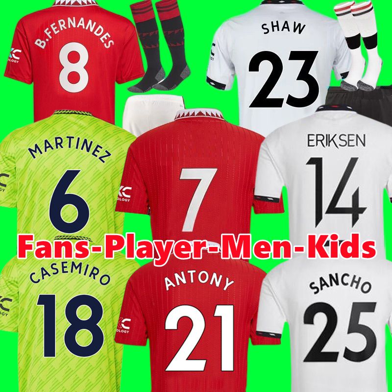 CUSTOM 2022 2023 soccer jerseys SANCHO ANTONY Fans Player version MANS UTDS MARTIAL B.FERNANDES RASHFORD Martinez SHAW ERIKSEN 22 23 footbal, 22/23 third player+epl
CUSTOM 2022 2023 soccer jerseys SANCHO ANTONY Fans Player version MANS UTDS MARTIAL B.FERNANDES RASHFORD Martinez SHAW ERIKSEN 22 23 footbal, 22/23 third player+epl
