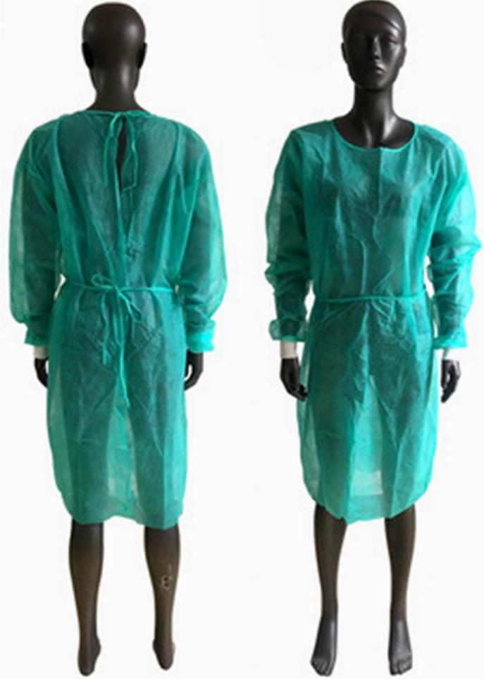 2022 new fashion Disposable Isolation Gown PP Non-woven Work Clothes Tattoo Dust Gown Gown Isolation Protective Waterproof Apron top quality