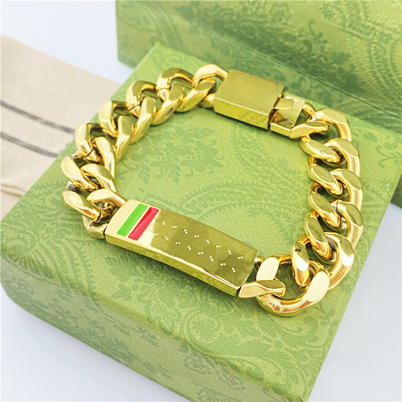Red and green bars double letter aggressive Bangle Titanium steel designer for women men luxury jewlery gifts woman girl gold silver rose gold wholesale not Fade
Red and green bars double letter aggressive Bangle Titanium steel designer for women men luxury jewlery gifts woman girl gold silver rose gold wholesale not Fade