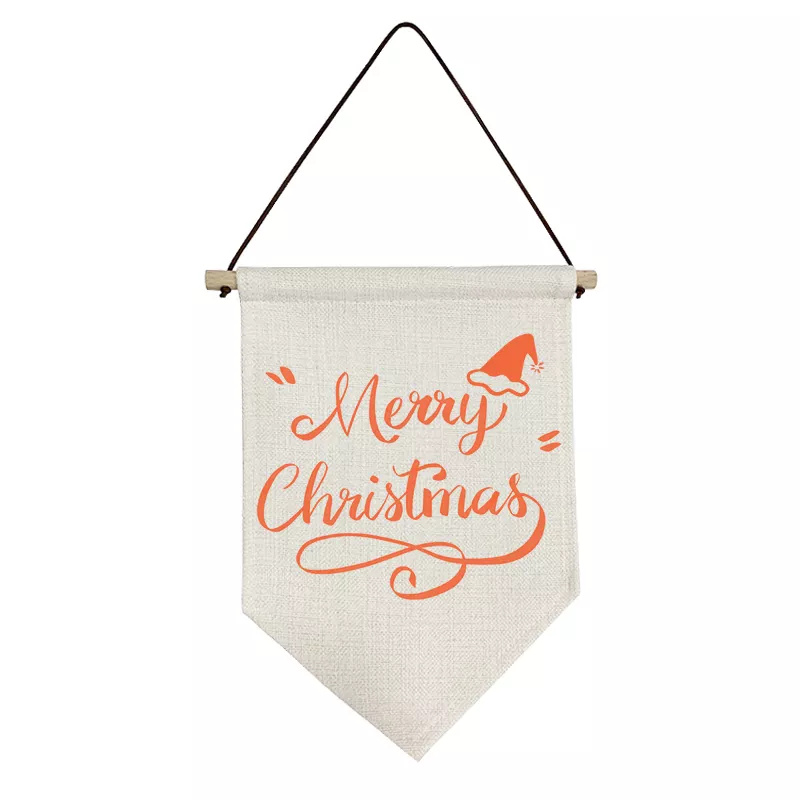 En Sublimation Flag Blank Heat Tranfer Triangle Banner Home Garden Fetive Decoration