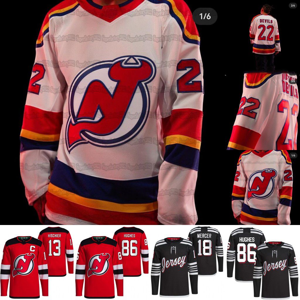 CUSTOM Jack Hughes Devils New Jersey 2022-23 Reverse Retro Jerseys Martin Brodeur Damon Severson Scott Niedermayer Nico Hischier Dougie Hami, Mesn s-xxxl
CUSTOM Jack Hughes Devils New Jersey 2022-23 Reverse Retro Jerseys Martin Brodeur Damon Severson Scott Niedermayer Nico Hischier Dougie Hami, Mesn s-xxxl