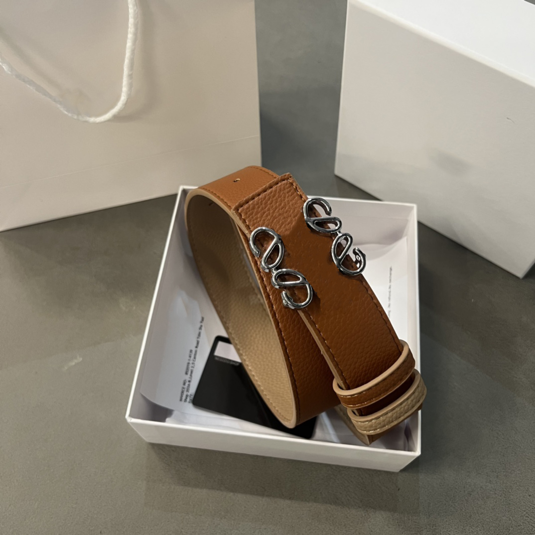 Designer belt luxury men's classic pin buckle belts gold and silver buckle head solid color leisure 4 colors width 3.5cm size 100-125cm fashion versatile good