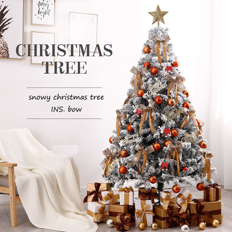 Christmas falling snow flocking Christmas tree Decorations home decoration package holiday ornaments
Christmas falling snow flocking Christmas tree Decorations home decoration package holiday ornaments