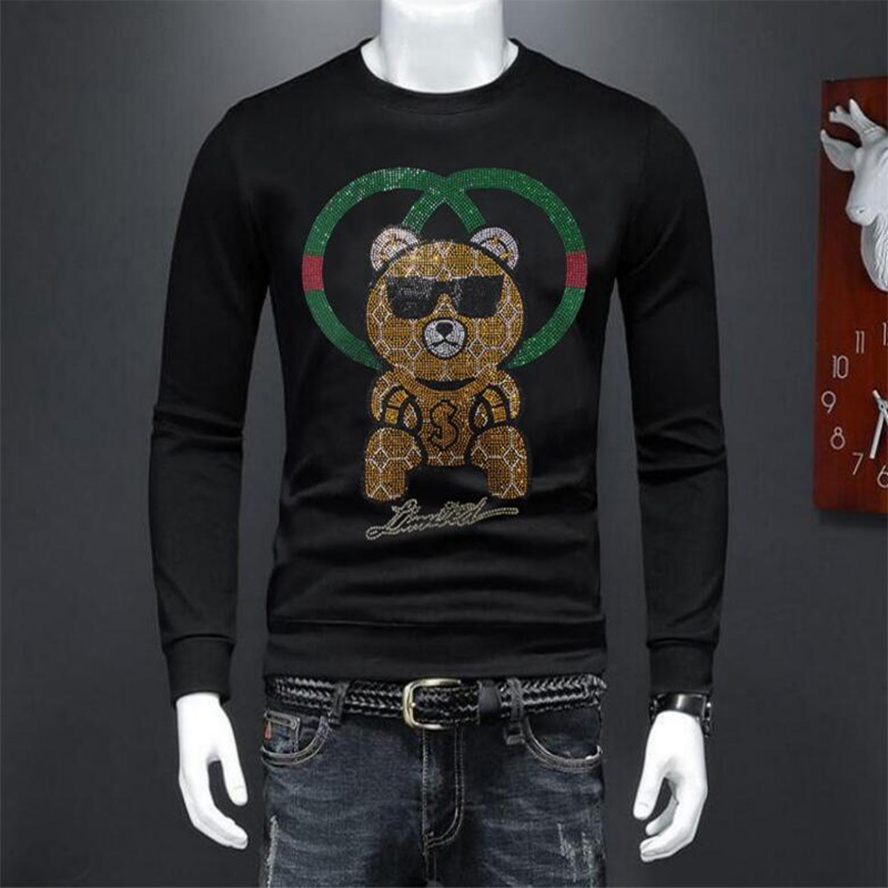 Men's Hoodies Casual Sweater Rhinestone Bear Design High-quality Male Sweatshirts Warm Fashionable Top Daily Party Man Pullover Clothing M-4XL, Yellow
Men's Hoodies Casual Sweater Rhinestone Bear Design High-quality Male Sweatshirts Warm Fashionable Top Daily Party Man Pullover Clothing M-4XL, Yellow