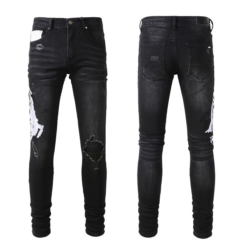 Black Jeans Men Jeans for Mens Designer Man Skinny Rip Rock Denim Biker Fashion Red Patches Skull Embroidery Halloween Pants Straight Leg Slim Fit Zipper Hole Hip Hop, 873
Black Jeans Men Jeans for Mens Designer Man Skinny Rip Rock Denim Biker Fashion Red Patches Skull Embroidery Halloween Pants Straight Leg Slim Fit Zipper Hole Hip Hop, 873