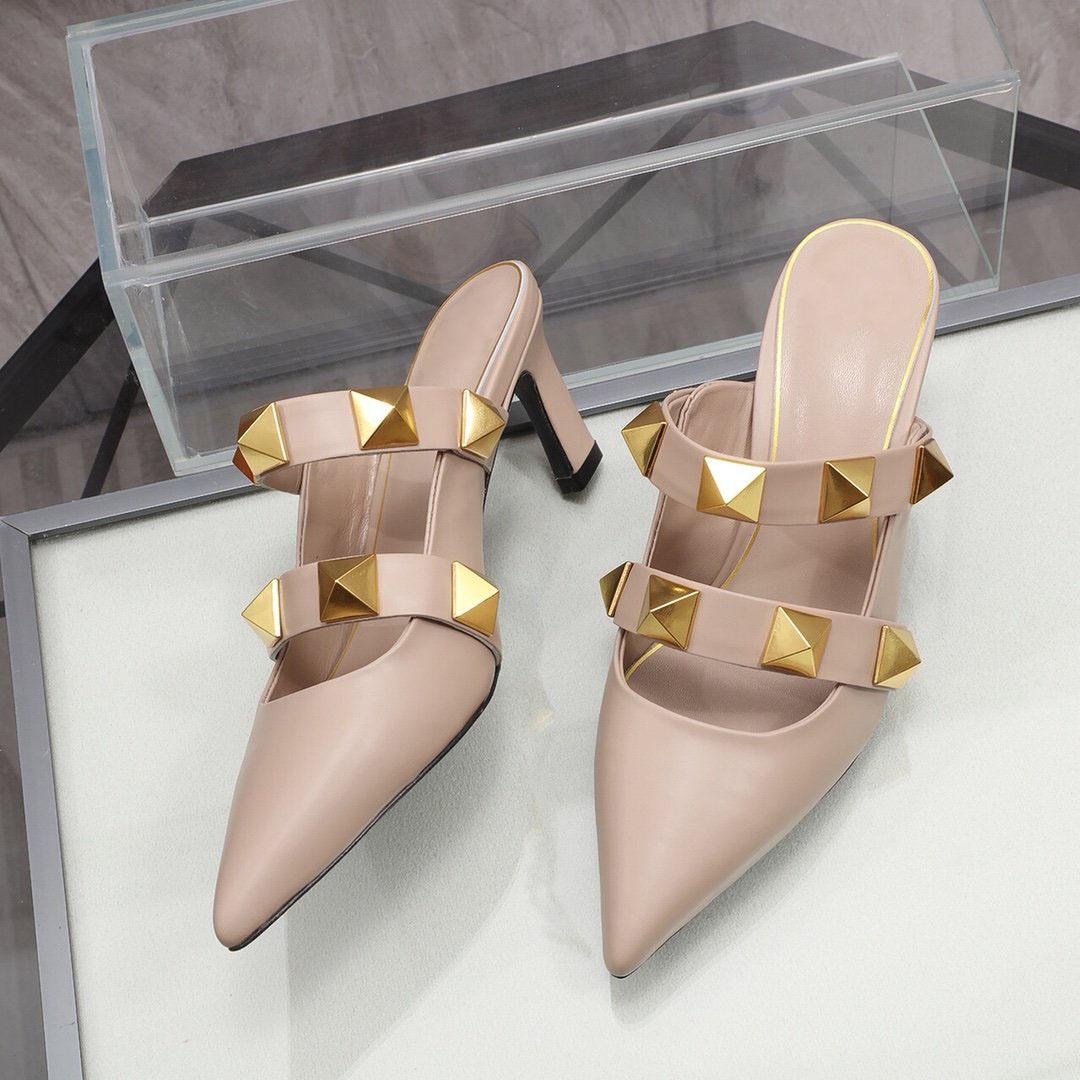 Shoes Women High Heels Dress Fashion Sexy Wedding Point-toe Rivet Slipper Available in a variety of colors valentinoes valentinoity KoS
Shoes Women High Heels Dress Fashion Sexy Wedding Point-toe Rivet Slipper Available in a variety of colors valentinoes valentinoity KoS