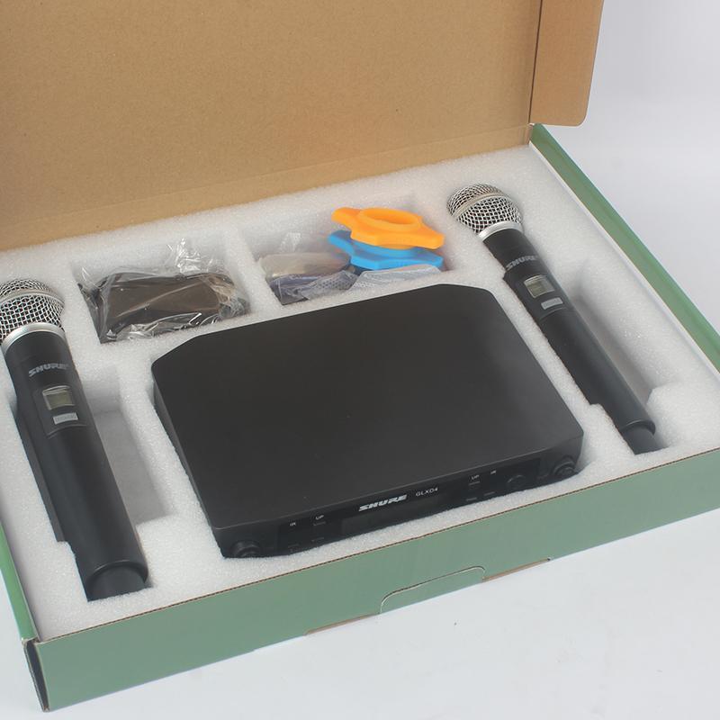 Microphones GLXD4 Wireless Microphone 2 Chs UHF 640 690MHz Professional Mic Handheld Lavalier Headworn Headset Party Church Meeting 221101