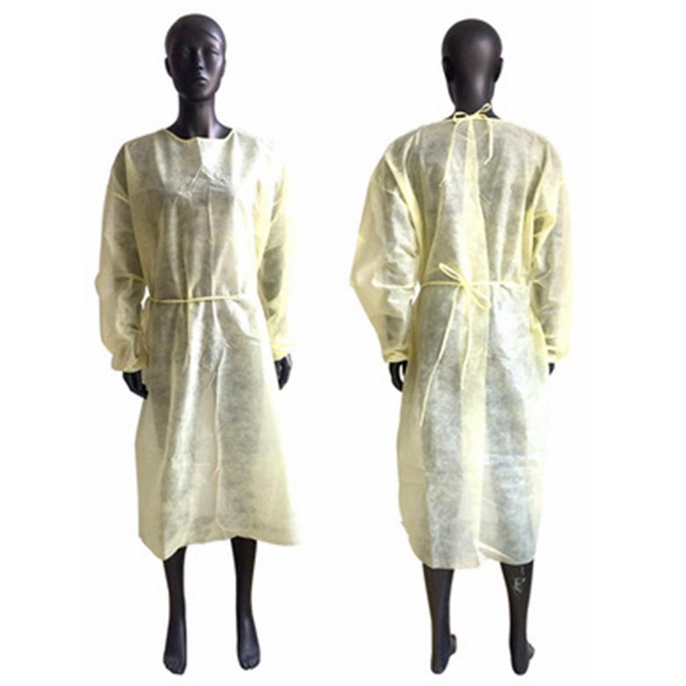 2022 new fashion Disposable Isolation Gown PP Non-woven Work Clothes Tattoo Dust Gown Gown Isolation Protective Waterproof Apron top quality