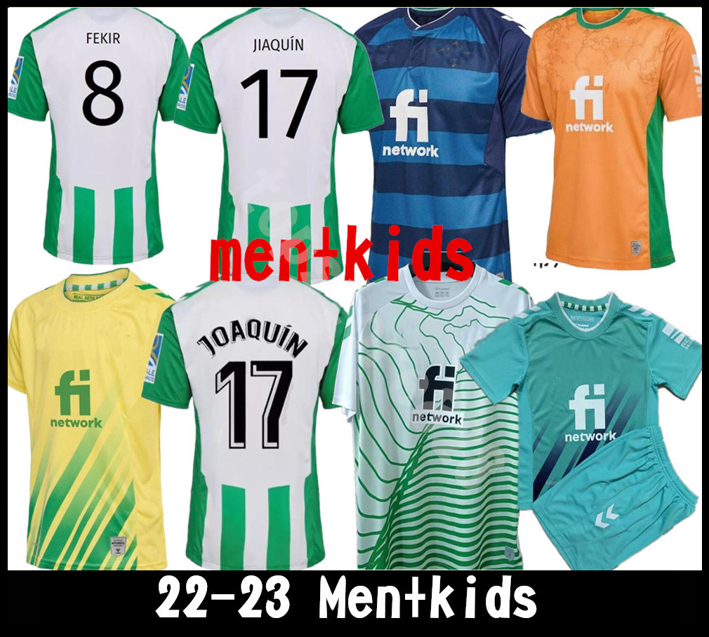 2022 2023 real Betis soccer Jerseys copa DEL rey FINAL away JOAQUIN B.Iglesias camiseta de futbol Juanmi ESTADIO LA CARTUJA third 2022 special foot kids goalkeeper, Multi
2022 2023 real Betis soccer Jerseys copa DEL rey FINAL away JOAQUIN B.Iglesias camiseta de futbol Juanmi ESTADIO LA CARTUJA third 2022 special foot kids goalkeeper, Multi