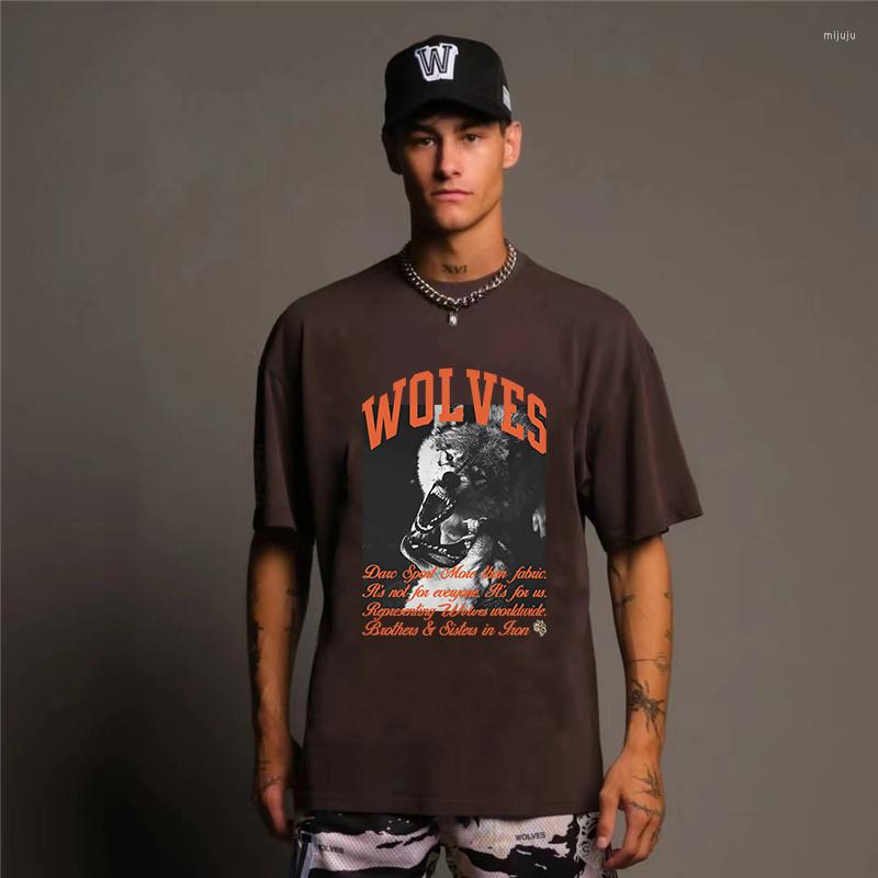 Men's T Shirts DARC SPORT Cotton 240G Thicken Short Sleeve Wolves Print Men Tshirt Cool Casual O-neck T-shirt Tops Tee, Black
Men's T Shirts DARC SPORT Cotton 240G Thicken Short Sleeve Wolves Print Men Tshirt Cool Casual O-neck T-shirt Tops Tee, Black