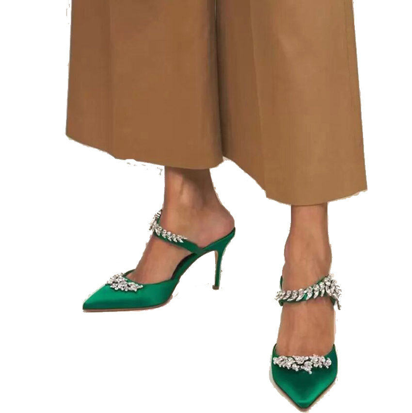 Summer Luxury Satin Sandals Shoes & Lady Elegant Slingbacks Shiny Satin Crystal Jewels Buckle Women High Stiletto Heels Party Dress EU35-42
Summer Luxury Satin Sandals Shoes & Lady Elegant Slingbacks Shiny Satin Crystal Jewels Buckle Women High Stiletto Heels Party Dress EU35-42
