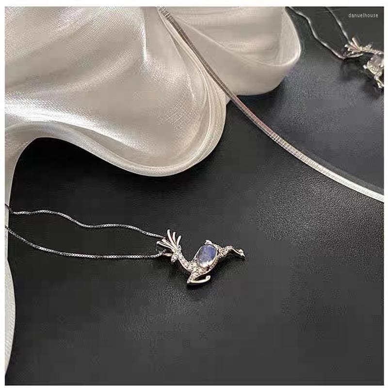 Choker Moon Stone Elk Deer Silver Color Animal Clavicle Chain Necklace For Women Ladies Korean Dainty Jewelry
Choker Moon Stone Elk Deer Silver Color Animal Clavicle Chain Necklace For Women Ladies Korean Dainty Jewelry