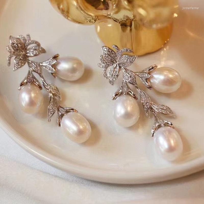 Stud Earrings Natural Fresh Water Pearl Earring Baroque Style 925 Sterling Silver With Cubic Zircon As Christmas Gift
Stud Earrings Natural Fresh Water Pearl Earring Baroque Style 925 Sterling Silver With Cubic Zircon As Christmas Gift
