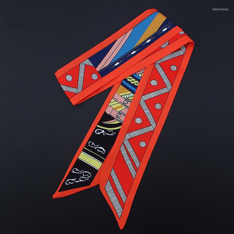 Scarves Skinny Twill Silk Head Scarf Women Fashion Striped Print Headband Summer Decoration Ribbon For Handbag Hair Wrist
Scarves Skinny Twill Silk Head Scarf Women Fashion Striped Print Headband Summer Decoration Ribbon For Handbag Hair Wrist