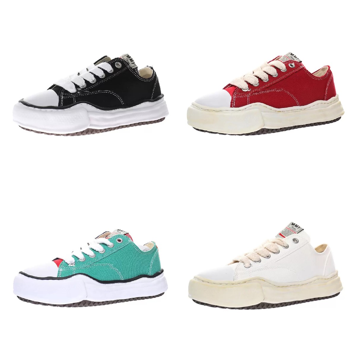 

Designer Shoes Footwear Maison Mihara Yasuhiro Sole Canvas Men Toe Cap MMY Women Sneakers, 1 36-45